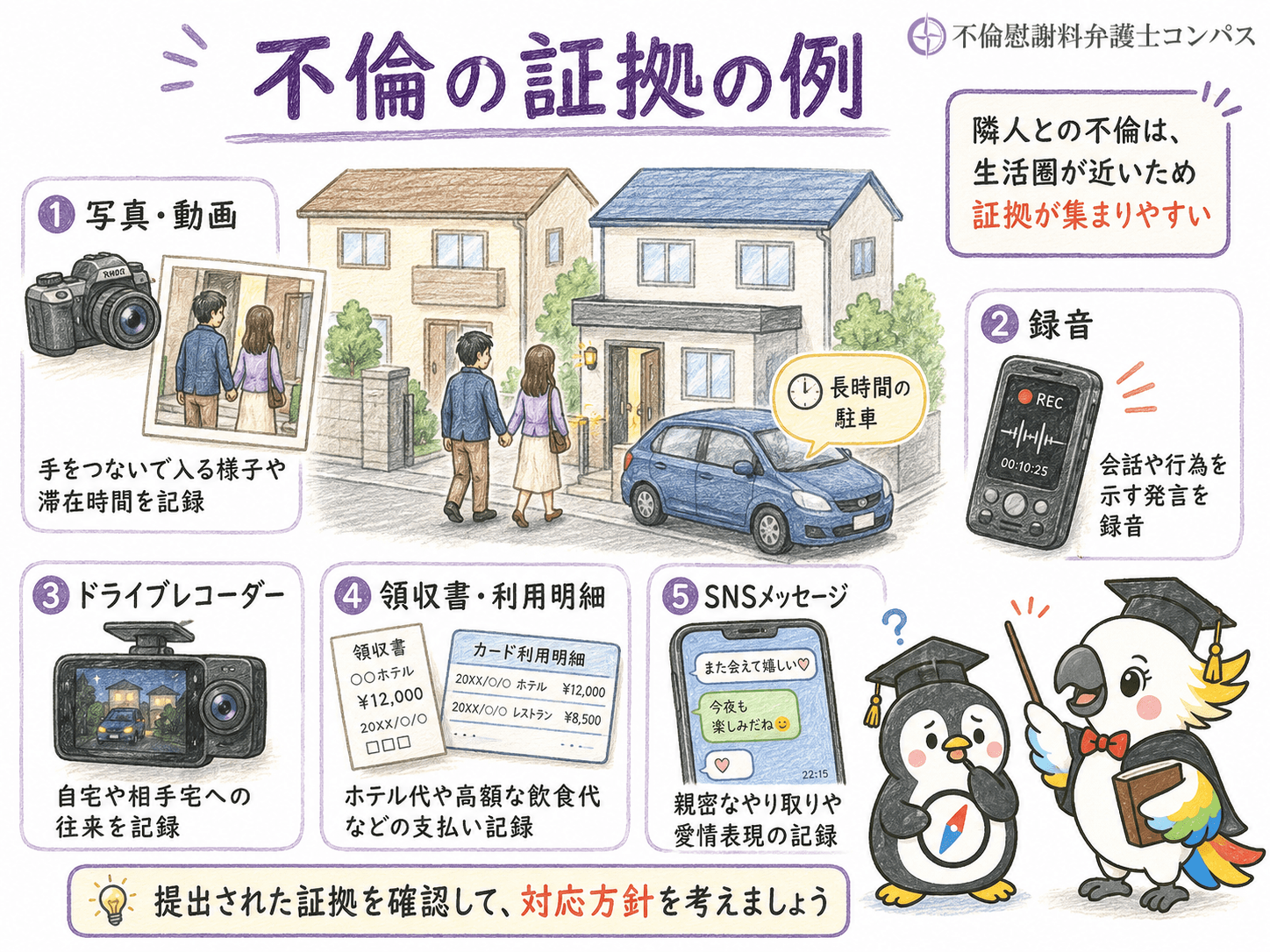 ５章　隣人との不倫における証拠